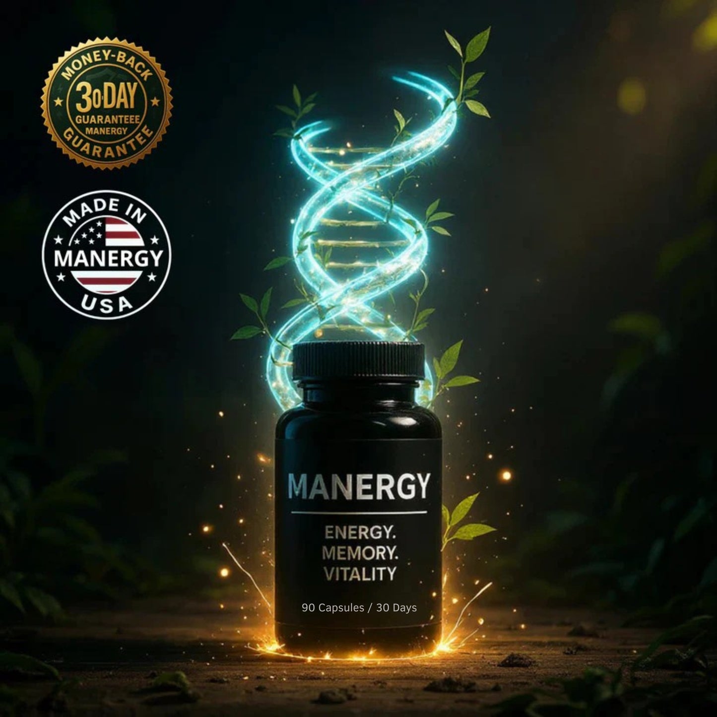 MANERGY | Energy, Memory, Vitality – All in One Bottle! [Engraved in Your DNA!]