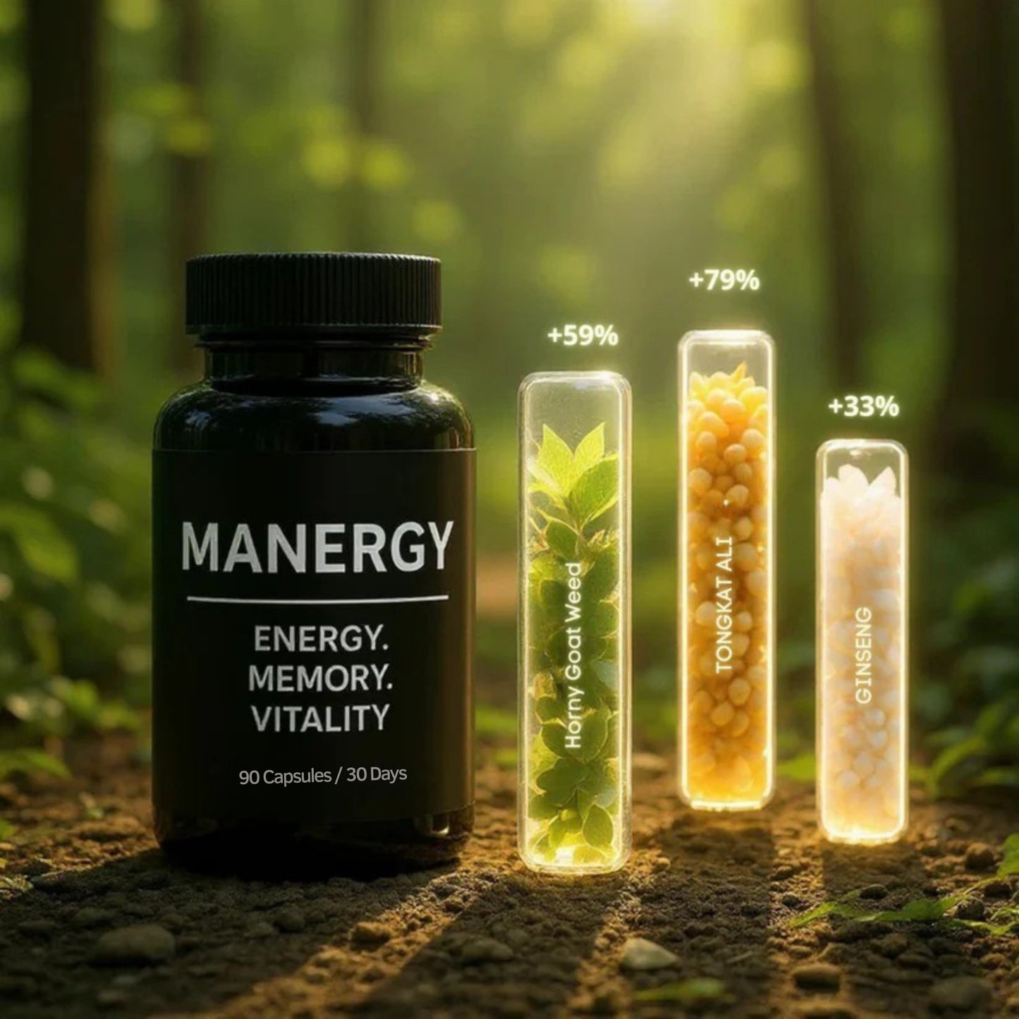 MANERGY | Energy, Memory, Vitality – All in One Bottle! [Engraved in Your DNA!]