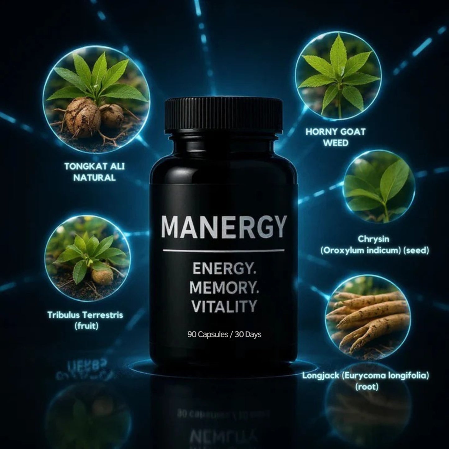 MANERGY | Energy, Memory, Vitality – All in One Bottle! [Engraved in Your DNA!]