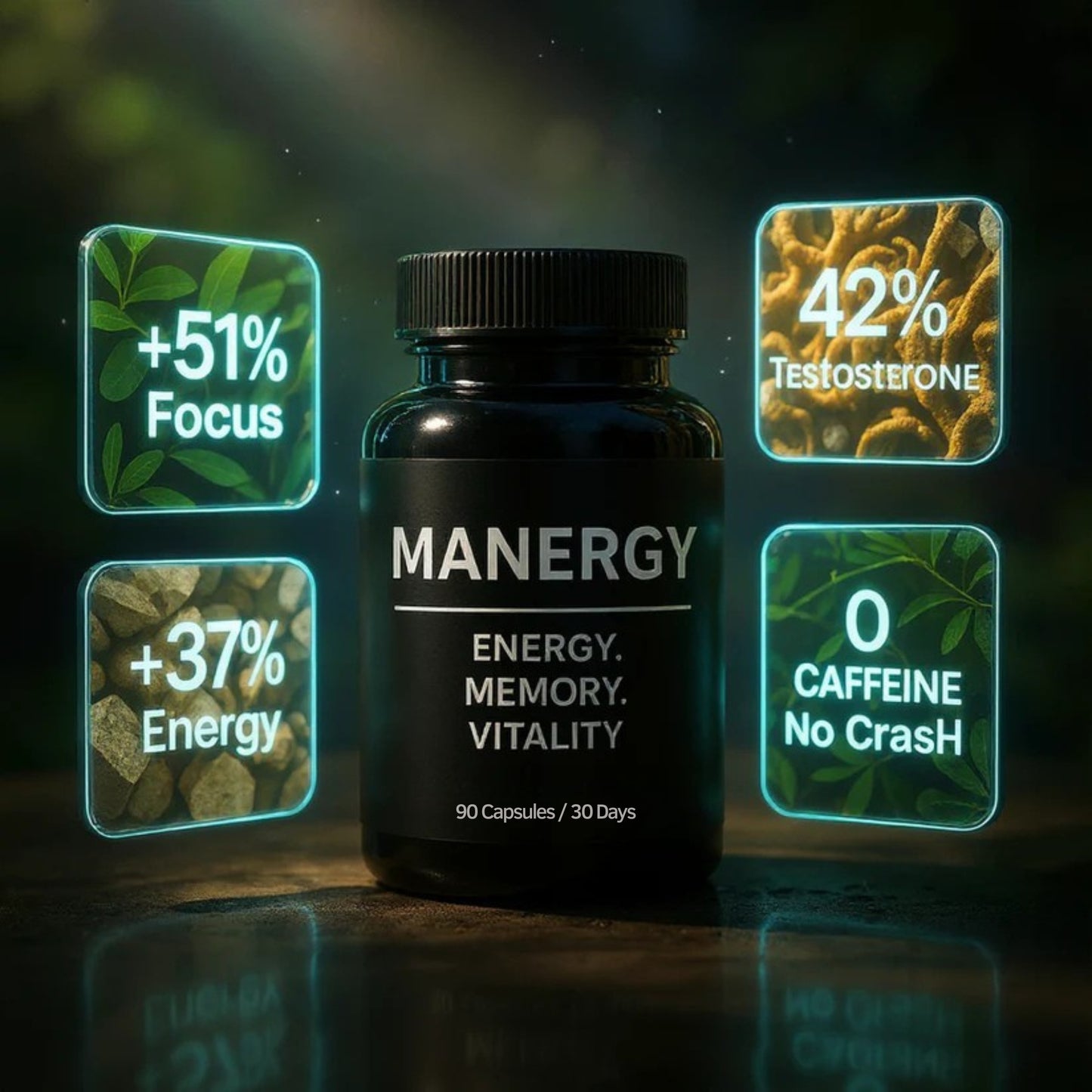MANERGY | Energy, Memory, Vitality – All in One Bottle! [Engraved in Your DNA!]
