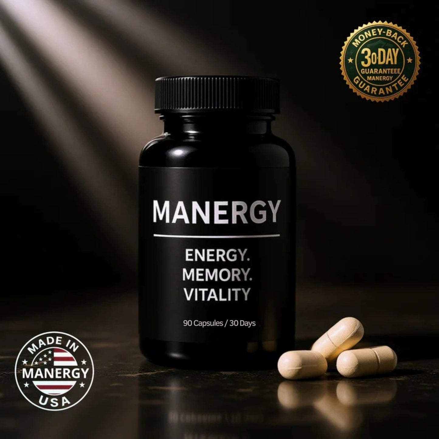 MANERGY | Energy, Memory, Vitality – All in One Bottle! [Engraved in Your DNA!]
